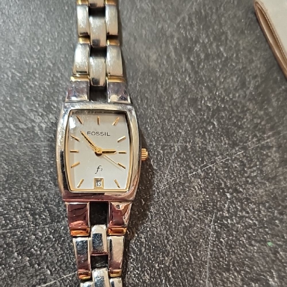 Fossil Two-Tone Silver and Gold Watch